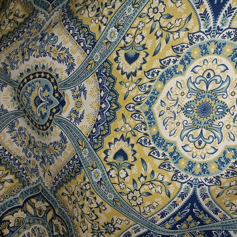 SE42594 | 542-BLUE/YELLOW - Print - Fabric