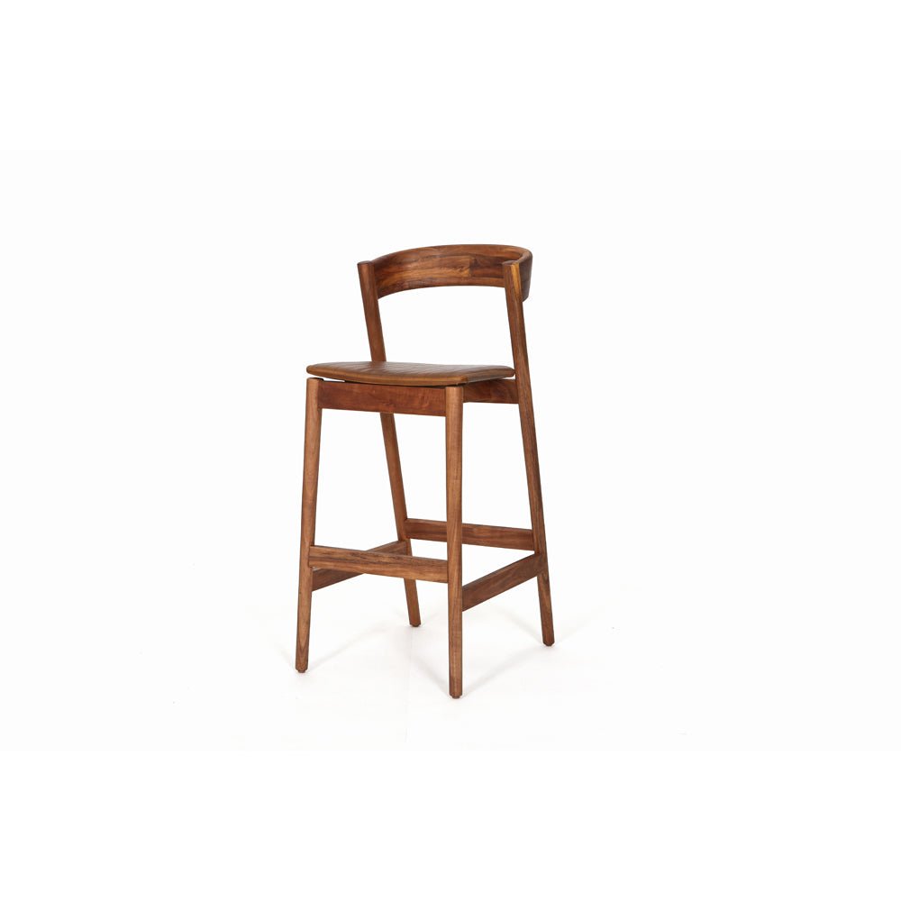 Tea | Tzalam Wood Stool - Furniture