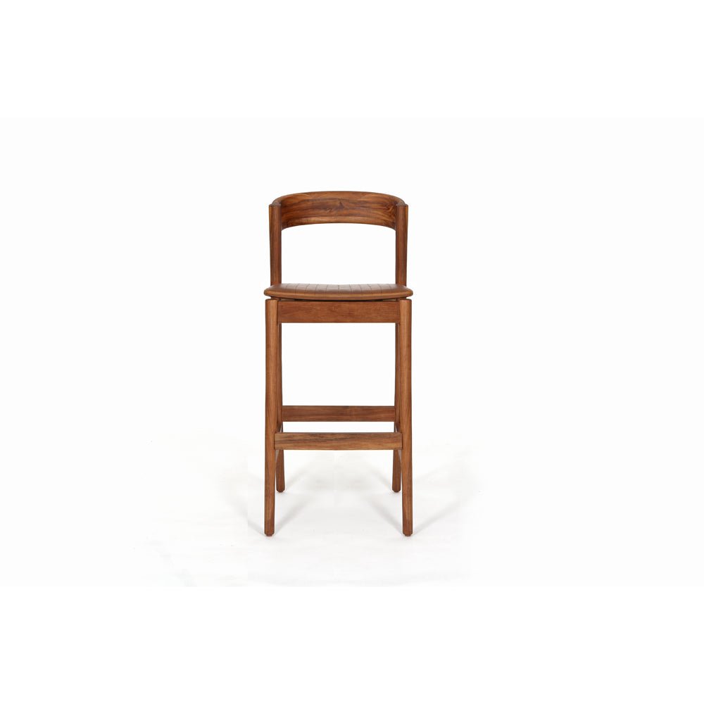 Tea | Tzalam Wood Stool - Furniture