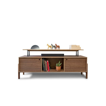 Helia | Credenza With Upper Shelf