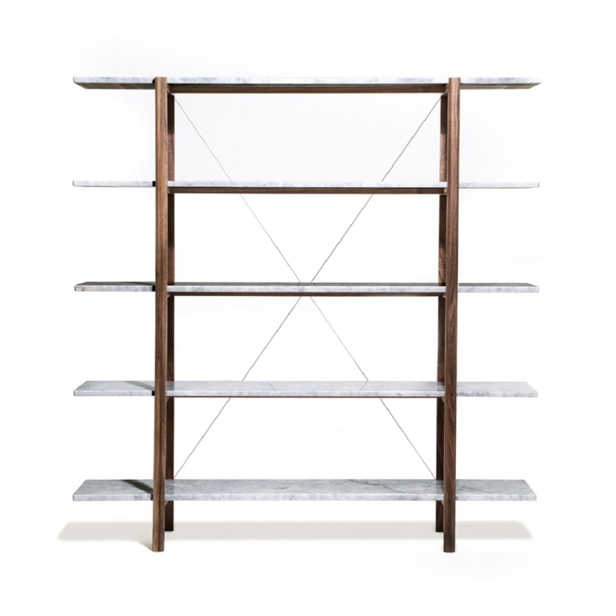 H | Solid Wood Bookcase - Furniture