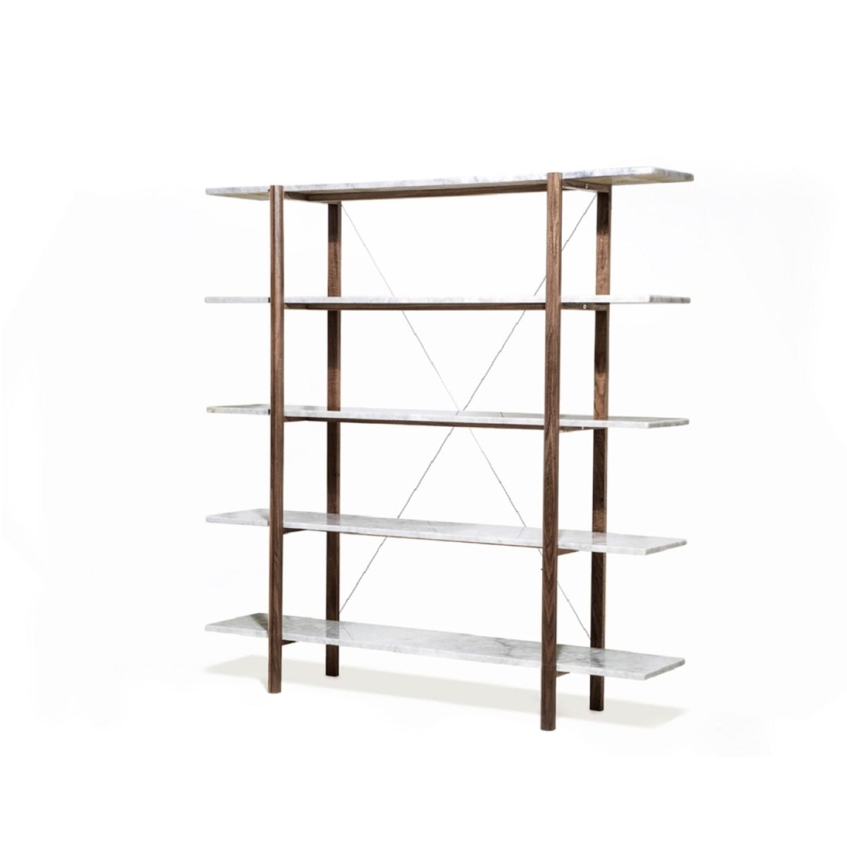 H | Solid Wood Bookcase - Furniture