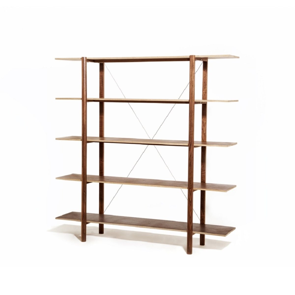 H | Solid Wood Bookcase - Furniture