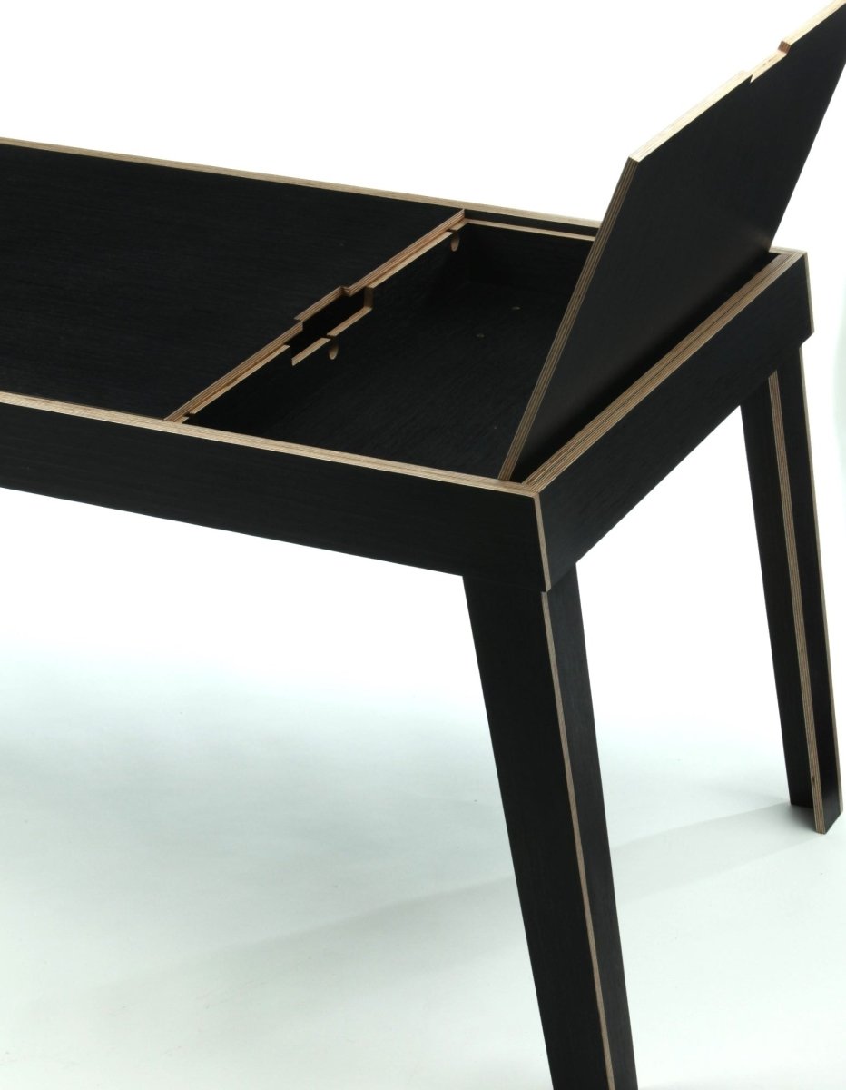 Mod | Large Two-Toned Birch Plywood Desk - Furniture