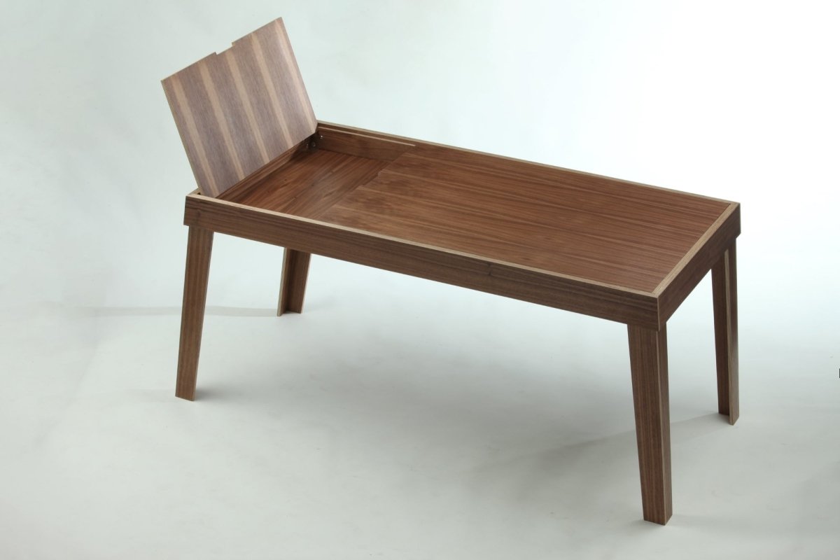 Mod | Large Two-Toned Birch Plywood Desk - Furniture