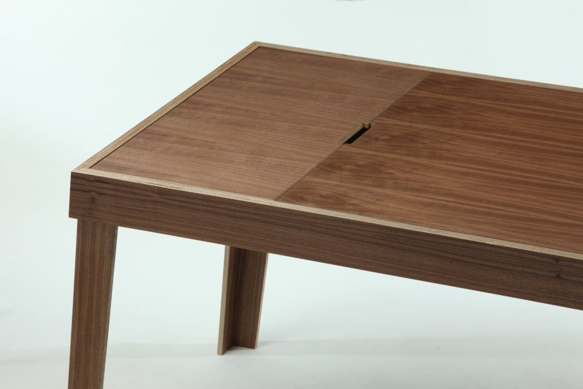 Mod | Large Two-Toned Birch Plywood Desk - Furniture