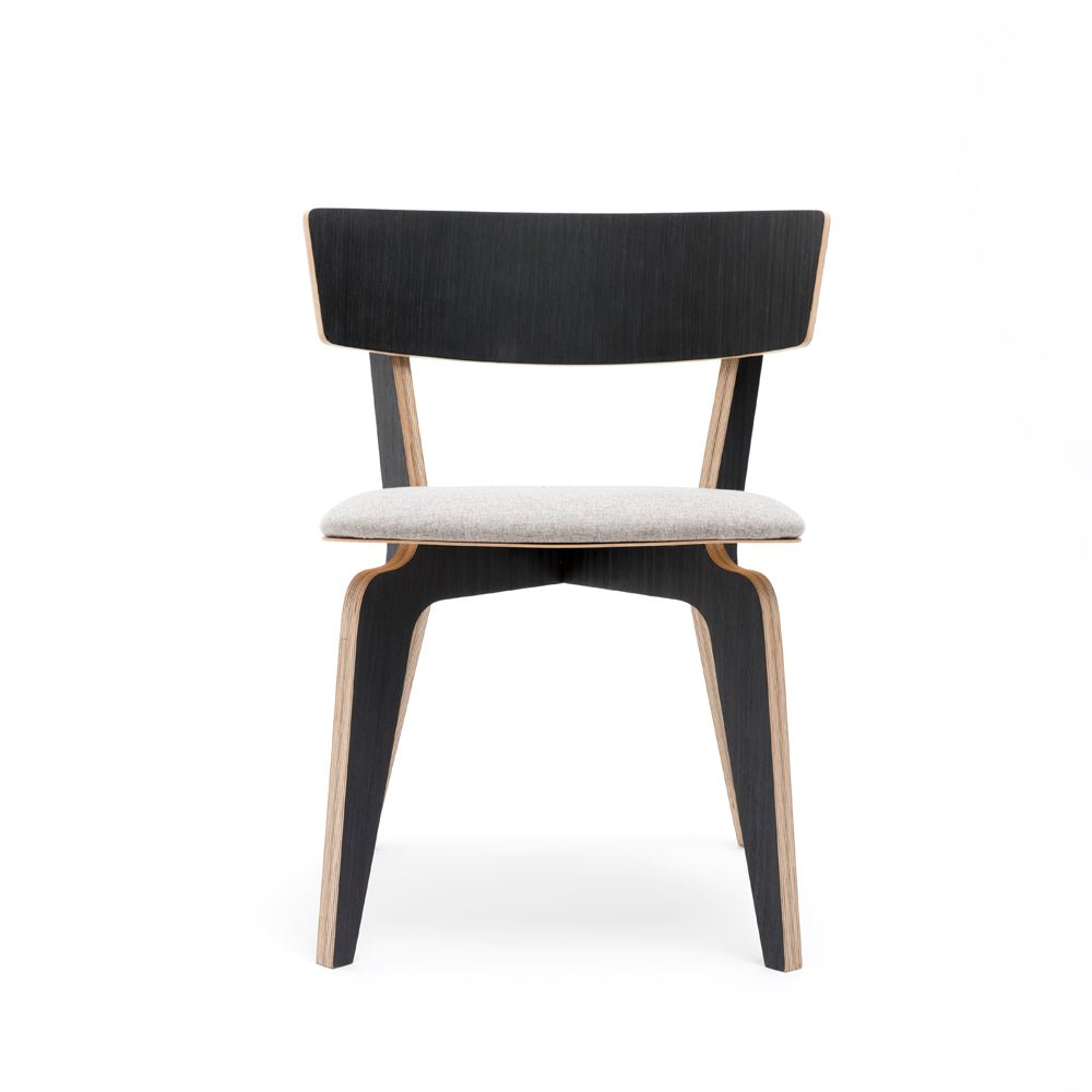 Pouzet 402 | Hourglass Birch Plywood Chair - Furniture