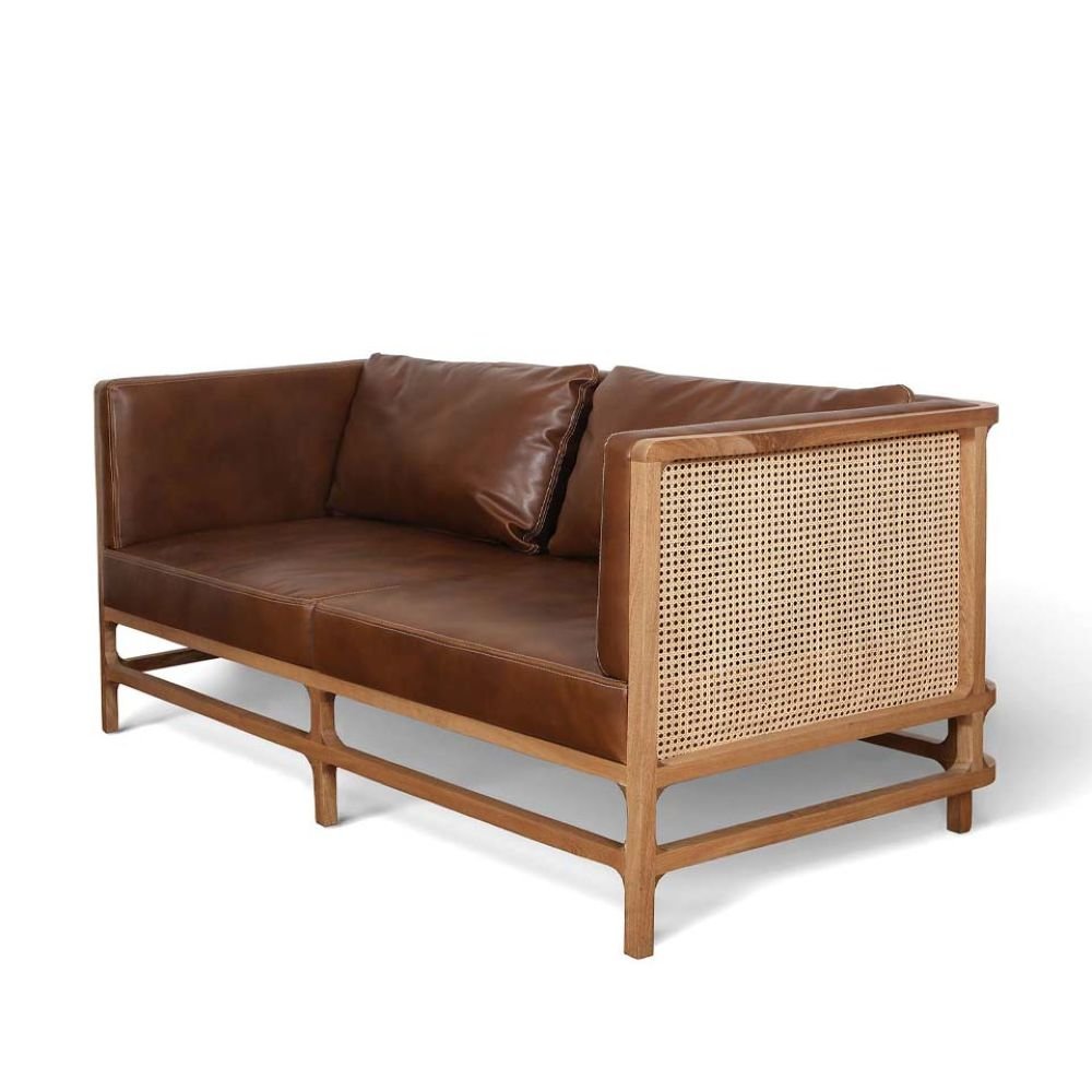 Otto | Loveseat with Rush Frame - Furniture