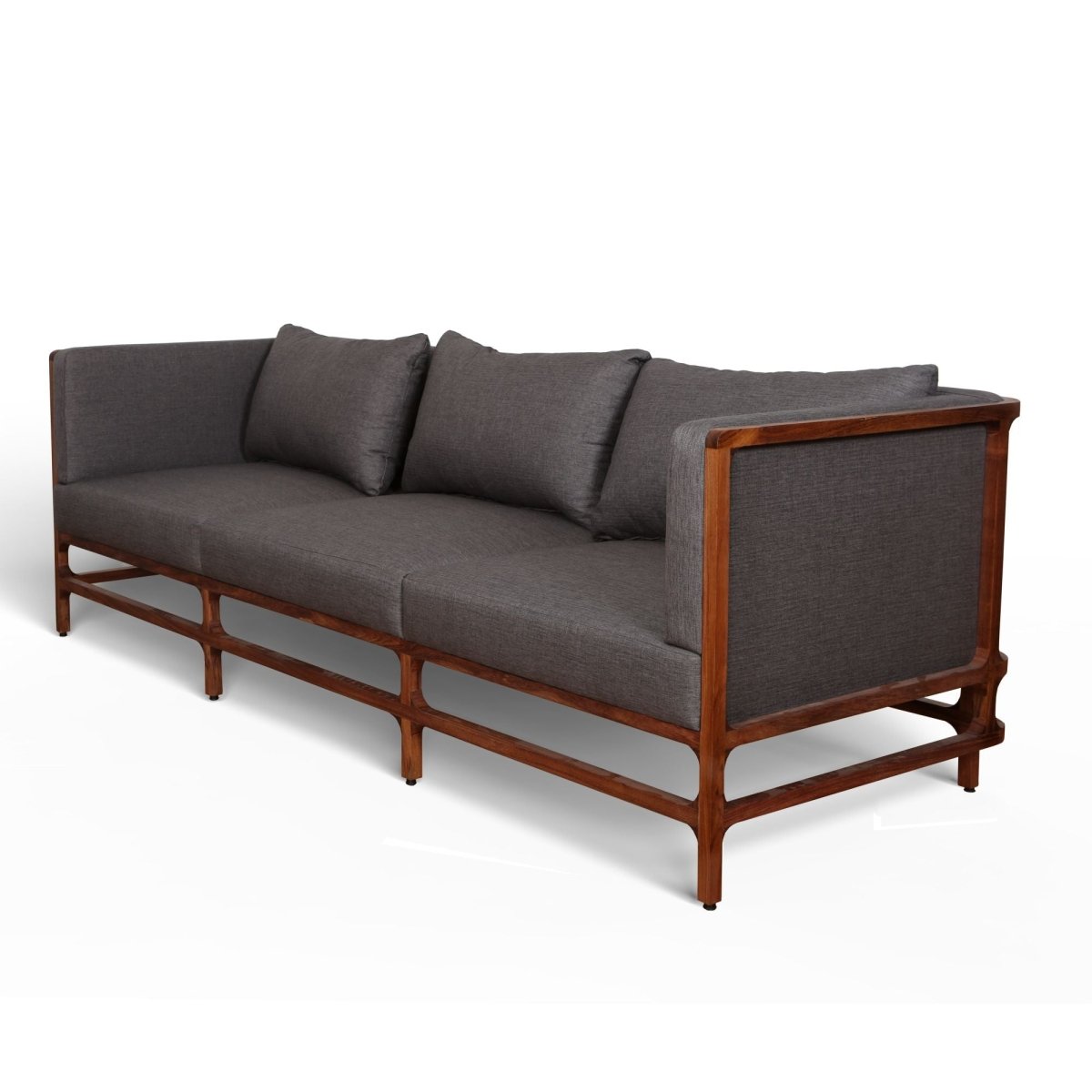 Otto | Three Seat Sofa with Rush Frame - Furniture