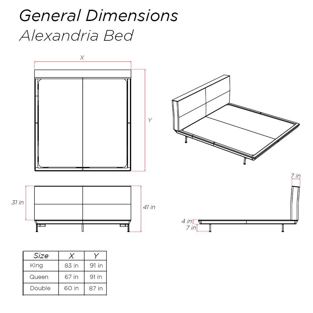 Alexandria Bed - Furniture