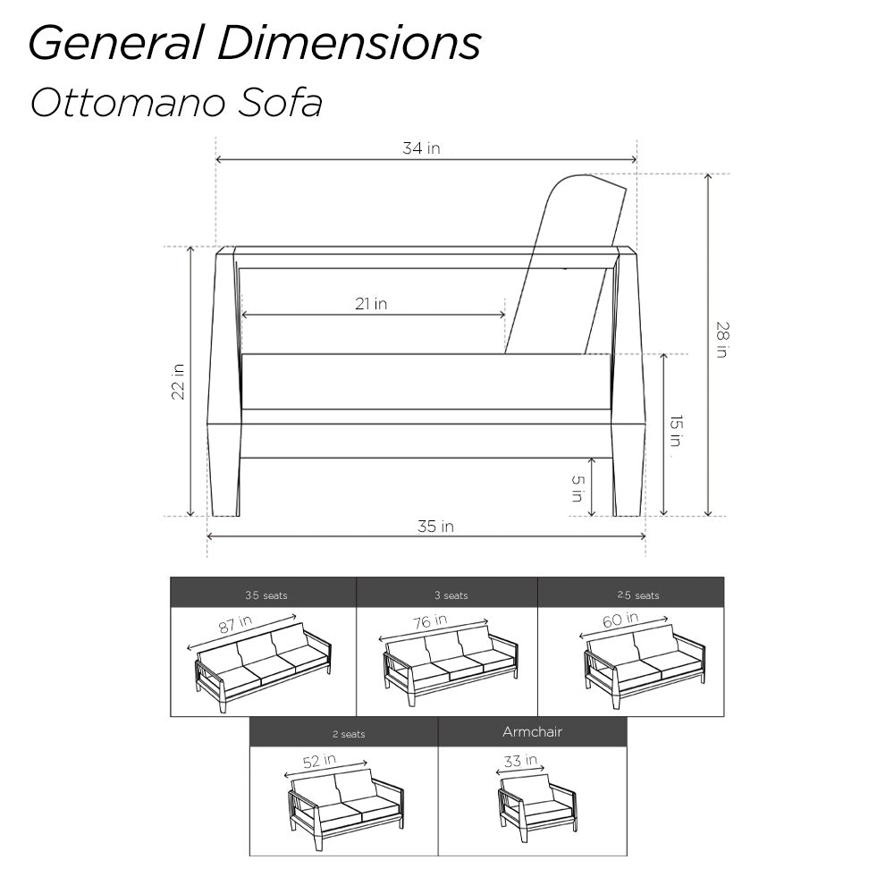 Ottomano Sofa - Furniture