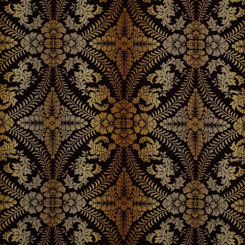 VALESKA FLORA | CAVIAR BK - Upholstery - Fabric