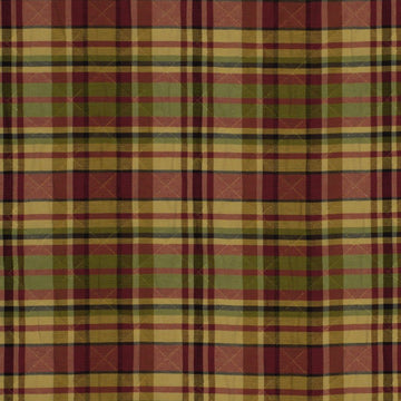 QUILTED PLAID | POMEGRANATE - Upholstery - Fabric