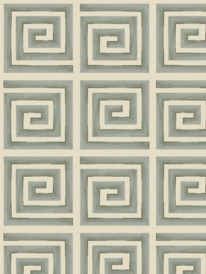 GARDEN MAZE | 492-LAGOON - Print - Fabric