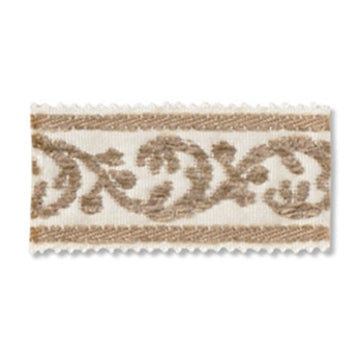 Velour Scroll | Porcelain - Trim