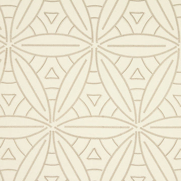 Leafy Stitch | Stucco - Upholstery - Fabric