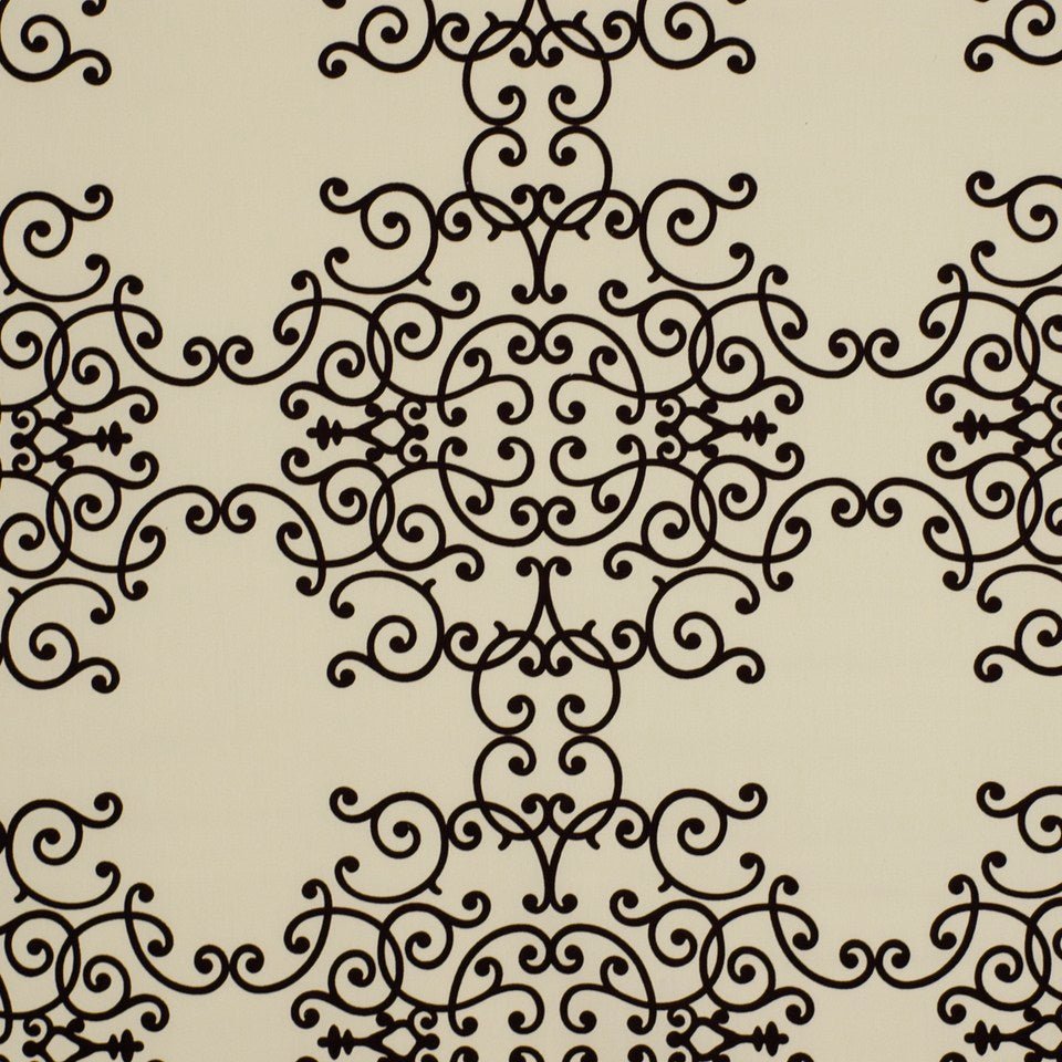 SOFT SCROLLS | JET - Drapery - Fabric