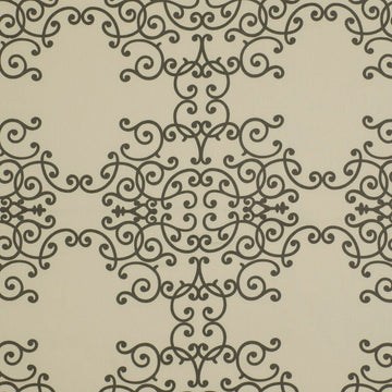 SOFT SCROLLS | CHARCOAL - Drapery - Fabric
