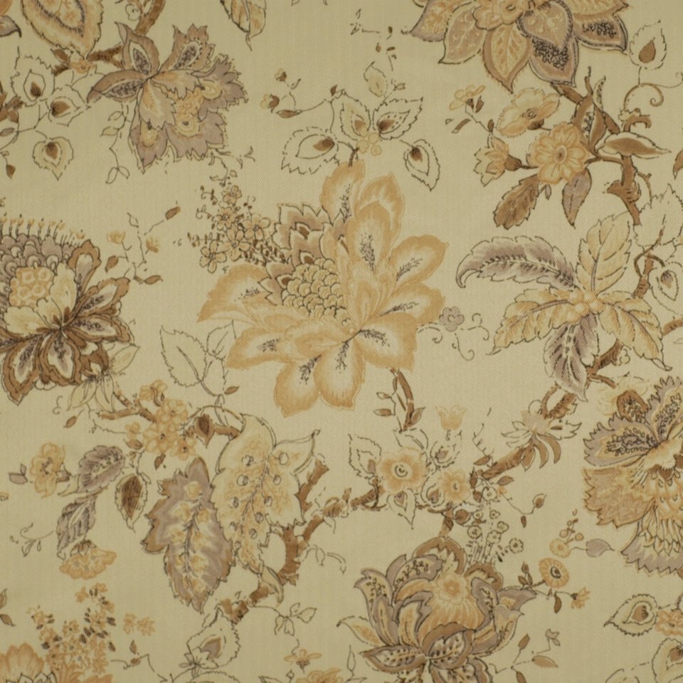 FLORAL DELIGHT | FOG - Drapery - Fabric