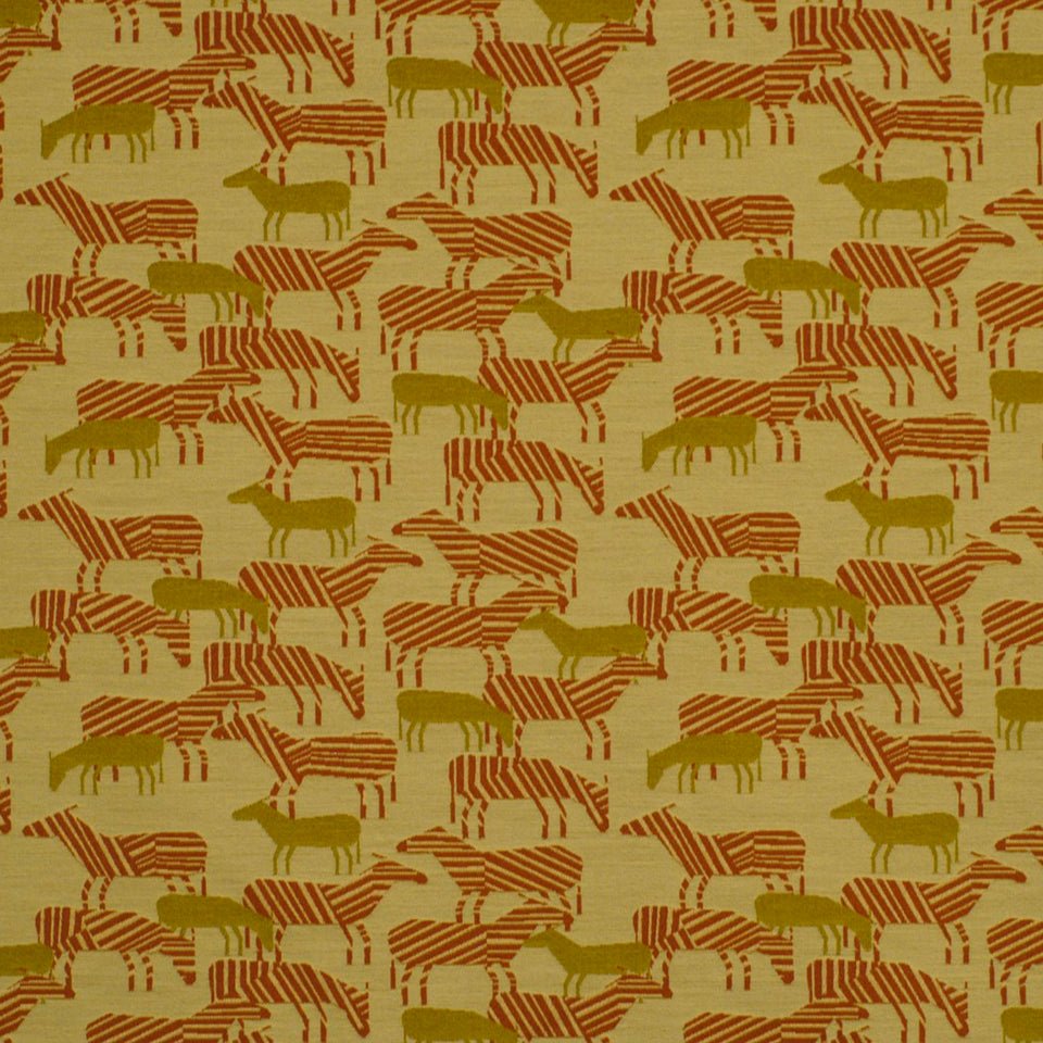 ZEBRA SAFARI | CARROT - Upholstery - Fabric