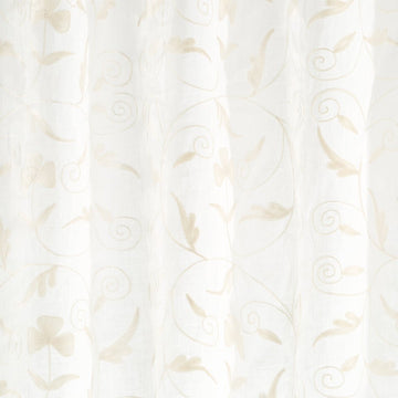 SWIRLING LEAF | PEARL - Drapery - Fabric