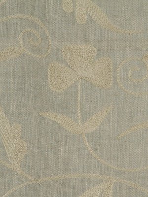 SWIRLING LEAF | WHEAT - Drapery - Fabric