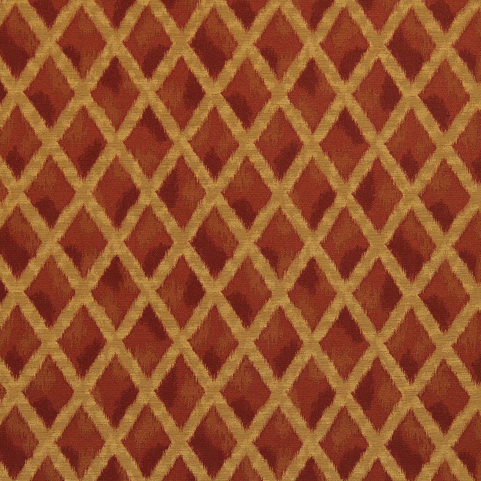 IKAT CROSS | POMEGRANATE - Upholstery - Fabric