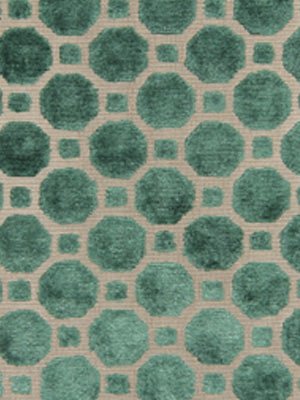 VELVET GEO | EMERALD - Upholstery - Fabric