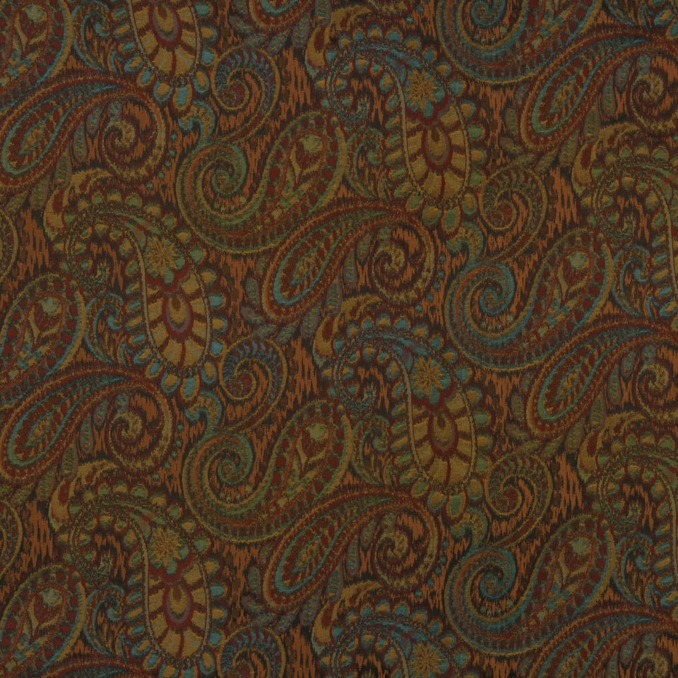 TAMIL PAISLEY | HENNA - Upholstery - Fabric