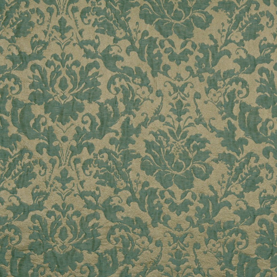 FLAME FRAME | DARK AQUA - Drapery - Fabric