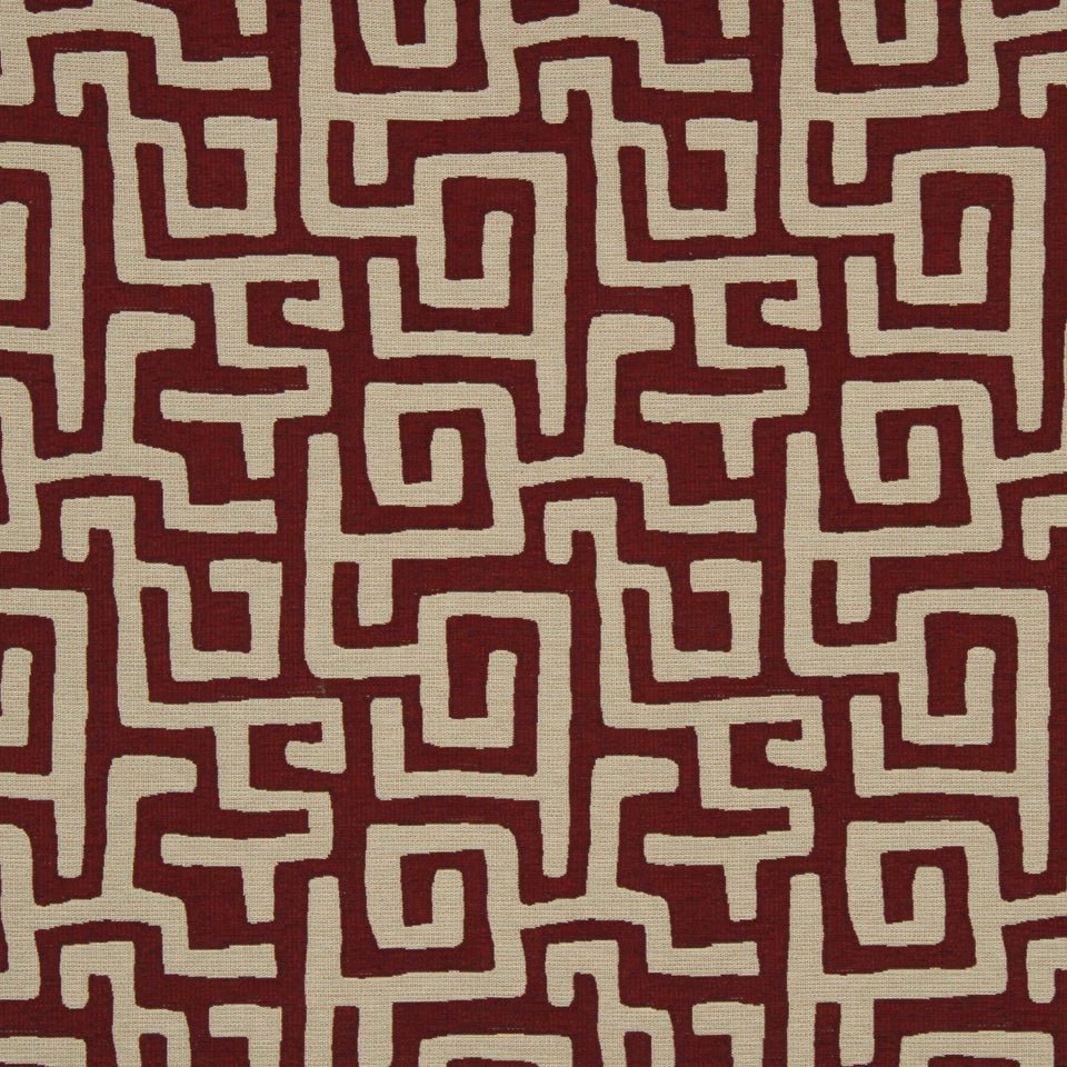 MAZE ALONG | RED HOT - Upholstery - Fabric