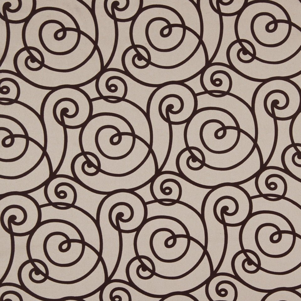 FLOCKED SCROLL | TRUFFLE - Upholstery - Fabric