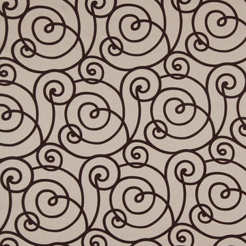 FLOCKED SCROLL | TRUFFLE - Upholstery - Fabric