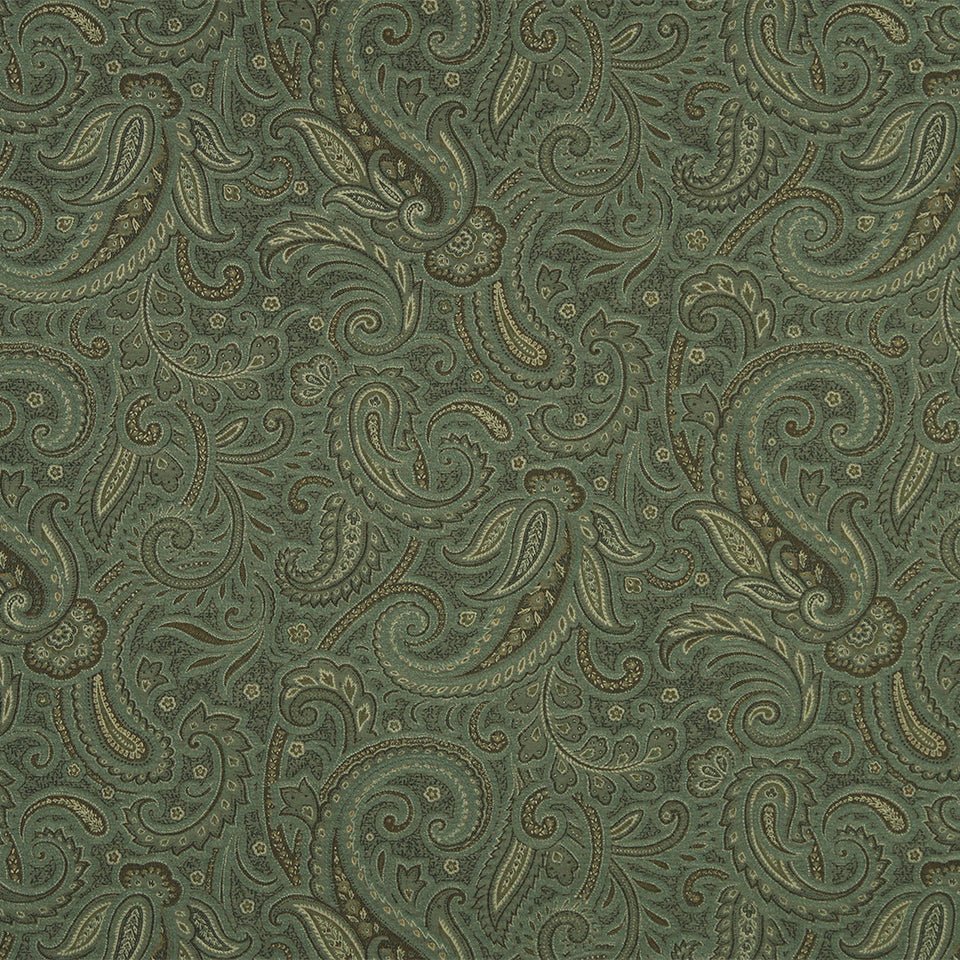 MODERN PAISLEY | ALOE - Upholstery - Fabric