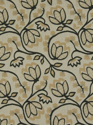 WOODLAND GLORY | BLACK - Upholstery - Fabric
