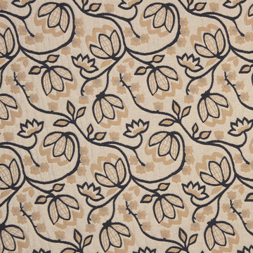 WOODLAND GLORY | BLACK - Upholstery - Fabric