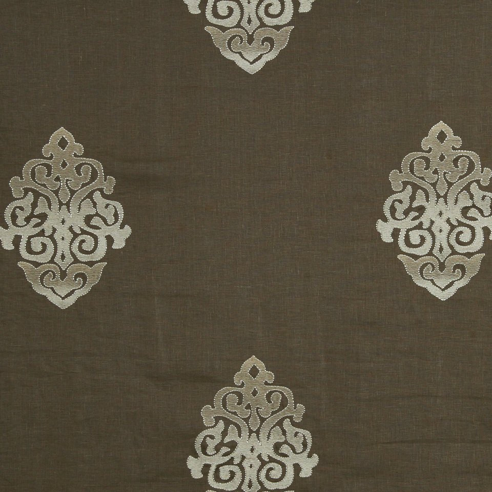 SCROLLING ART | TRUFFLE - Drapery - Fabric