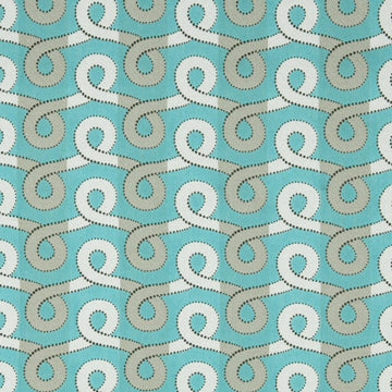 GRACEFUL SWIRL | TURQUOISE - Upholstery - Fabric