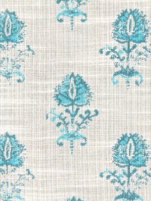 CLOE FLORA | TURQUOISE - Upholstery - Fabric