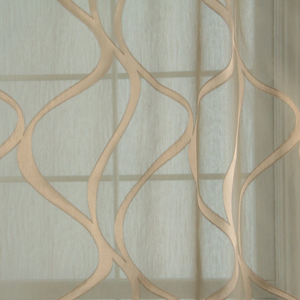 Pretty View | Taupe - Drapery - Fabric