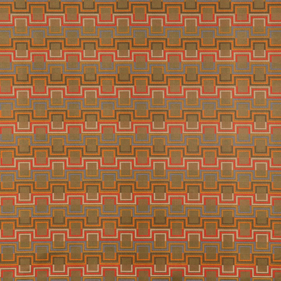 SQUARED UP | TANGERINE - Upholstery - Fabric