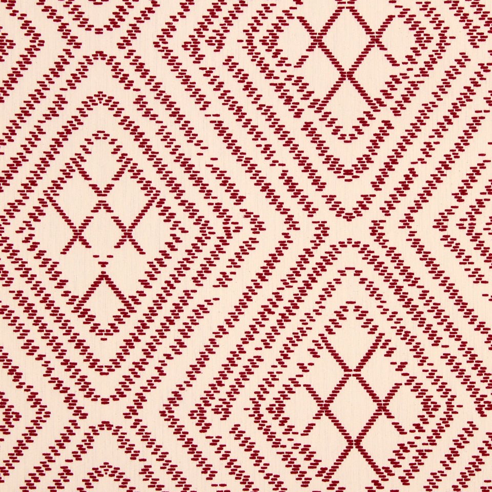Bengal Stitch | Vermillion - Upholstery - Fabric