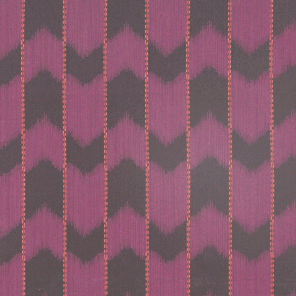 IKAT SATIN | RHUBARB - Upholstery - Fabric