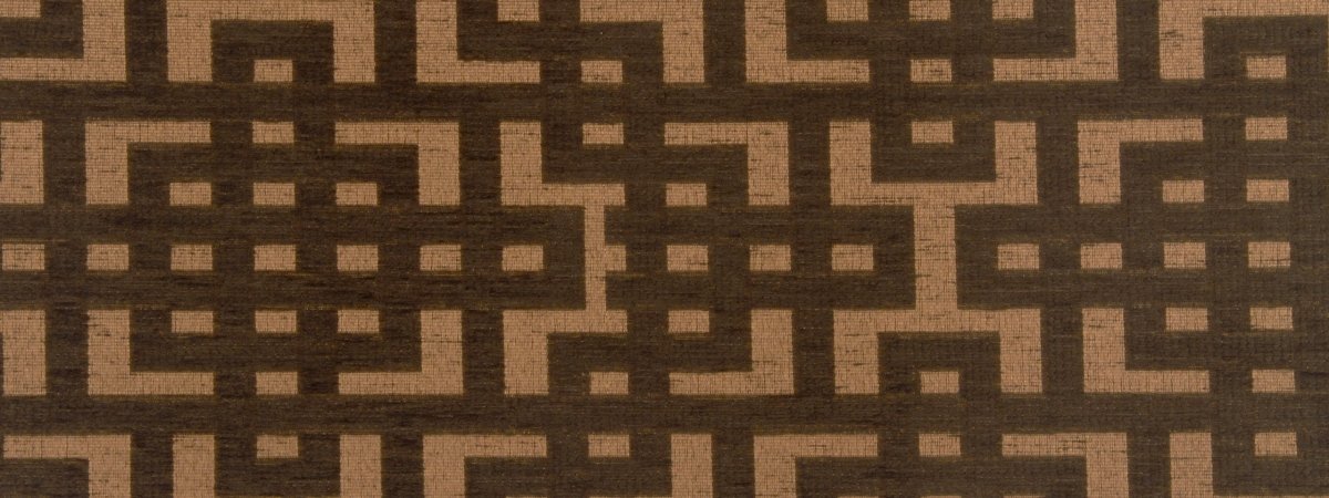 FRETWORK GRID | WALNUT - Upholstery - Fabric