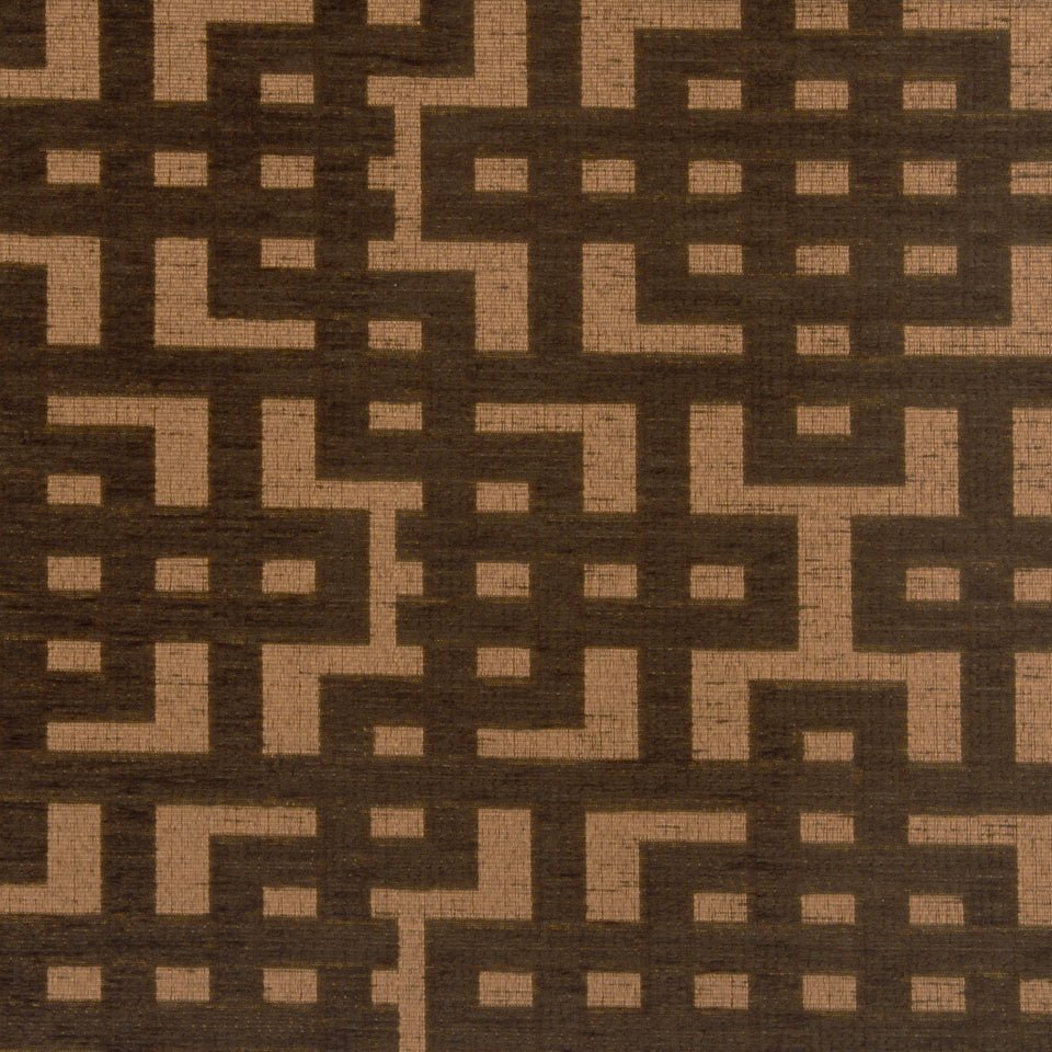 FRETWORK GRID | WALNUT - Upholstery - Fabric