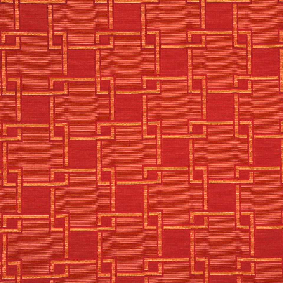FRETWORK STRIE | CAYENNE - Upholstery - Fabric