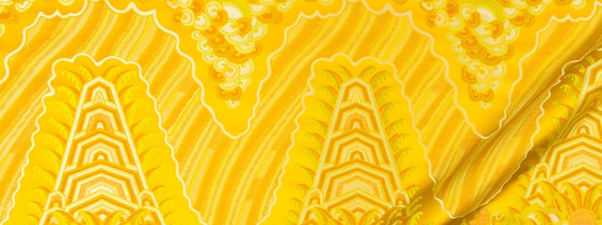SILK OCEAN | YELLOW - Drapery - Fabric