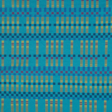 BOXED PLAID | MEDITERRANEAN - Upholstery - Fabric