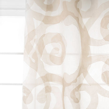 Modern Curve | Sand - Drapery - Fabric