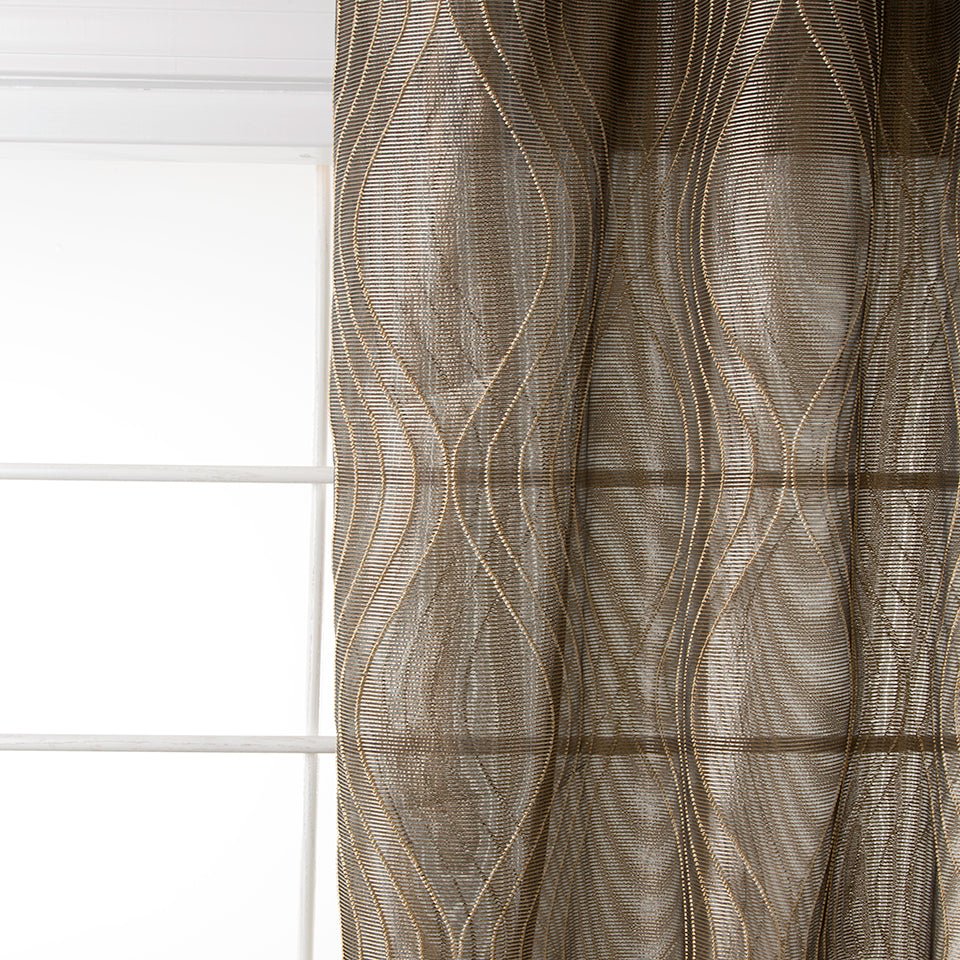 OPTIC MOVES | BLACK LINEN - Drapery - Fabric